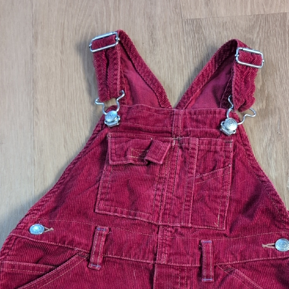 GAP Toddler Red Corduroy Overalls